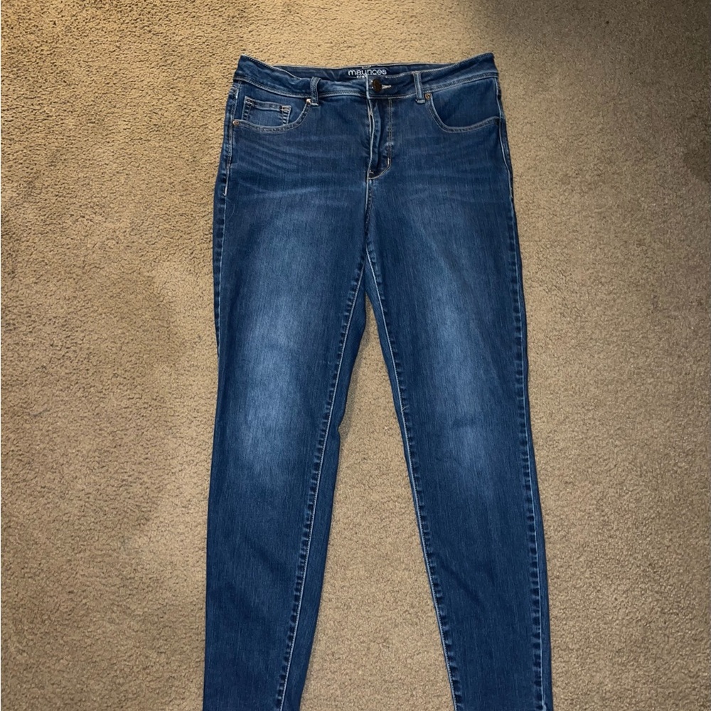 Maurices Dark Blue Skinny Jeans